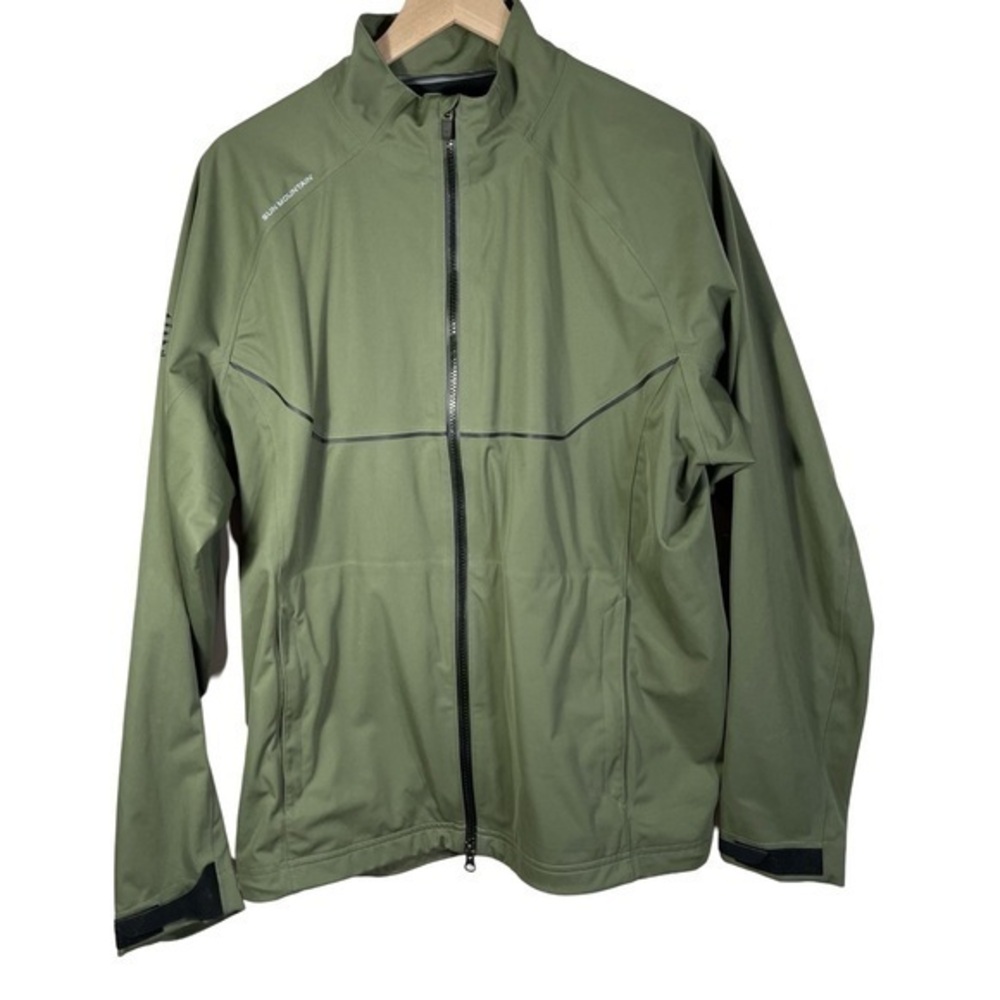 Sun Mountain Tour Series Golf Jacket Size L Color Olive Green